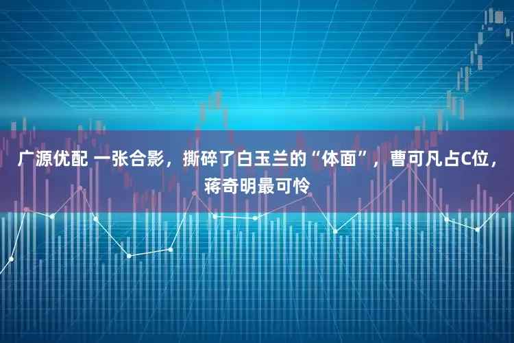 广源优配 一张合影，撕碎了白玉兰的“体面”，曹可凡占C位，蒋奇明最可怜