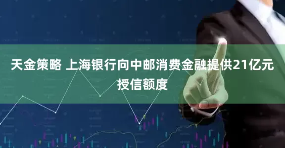 天金策略 上海银行向中邮消费金融提供21亿元授信额度