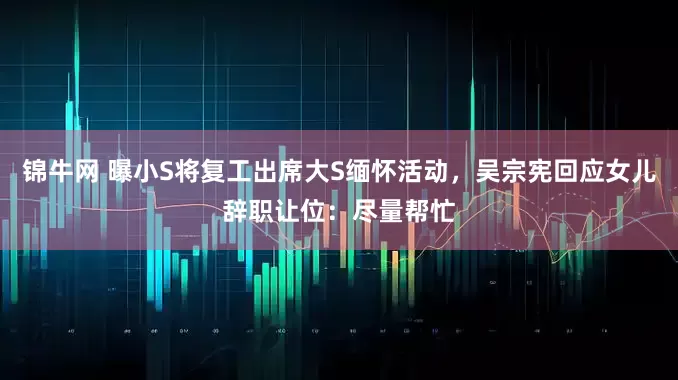 锦牛网 曝小S将复工出席大S缅怀活动，吴宗宪回应女儿辞职让位：尽量帮忙